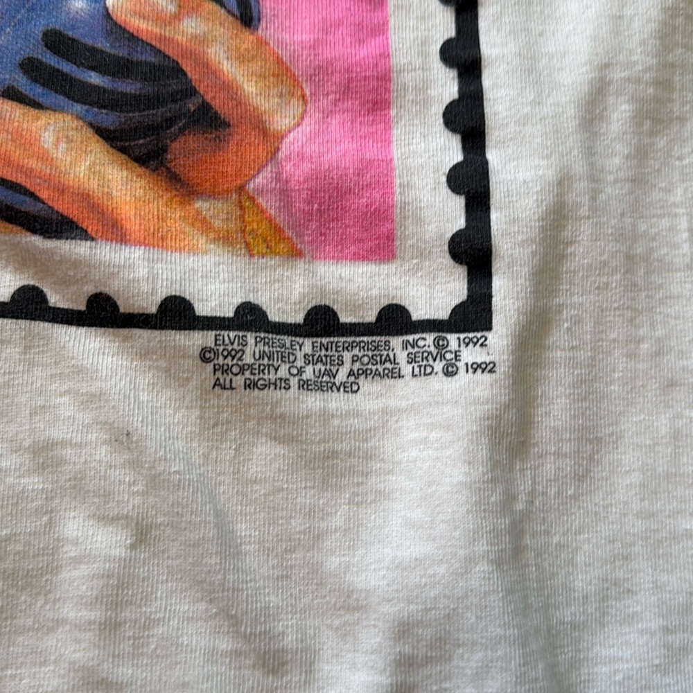 1992 Elvis Presley Single Stitch Vintage T-Shirt - Picture 3 of 7